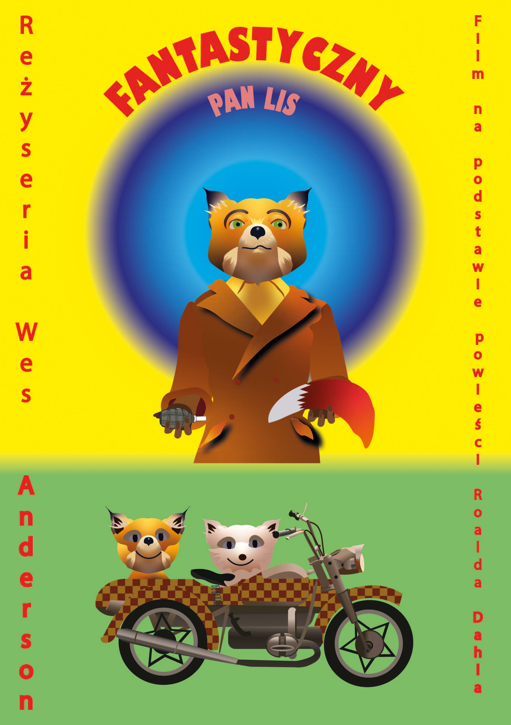 Bartłomiej Walczak – Plakat do filmu pt. “Fantastyczny pan Lis” Wesa Andersona