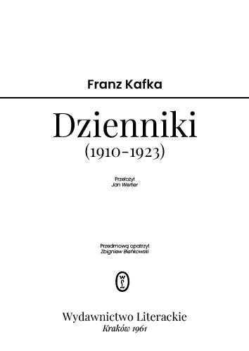 Bartłomiej Walczak – Okładka do „Dziennika” Franza Kafki