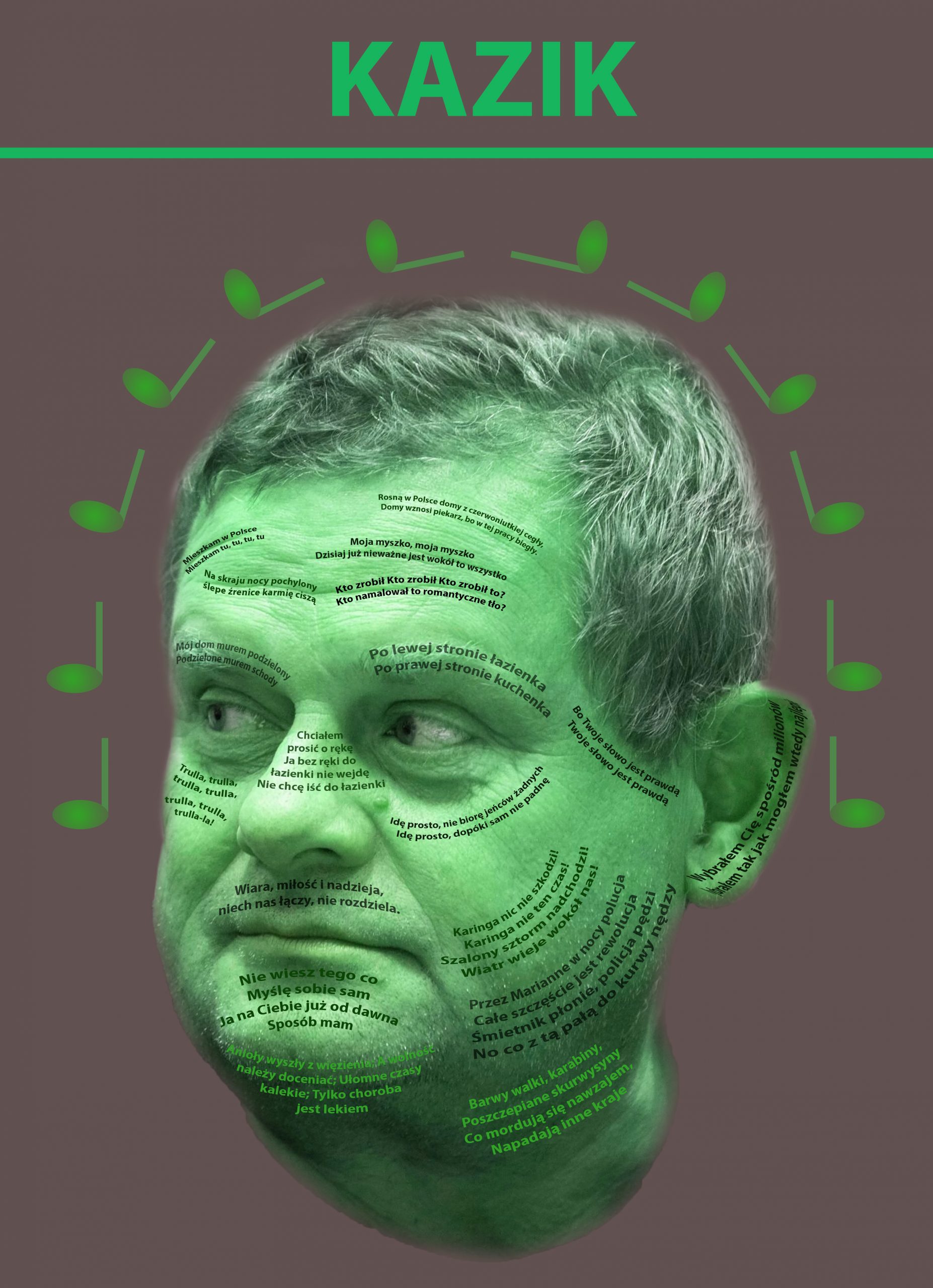 Bartłomiej Walczak – Ilustracja prezentująca muzykę Kazika Staszewskiego z zespołu Kult